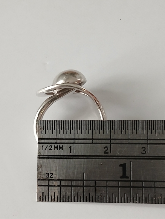 Vtg Mexico Silver 925 Orbital Design Ring Size 6.5 - Picture 6 of 6